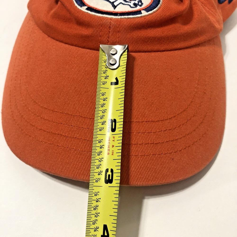 VTG Logo Athletics Denver Broncos Orange NFL Pro Line Strapback Cap - 90s Era - Picture 8 of 8